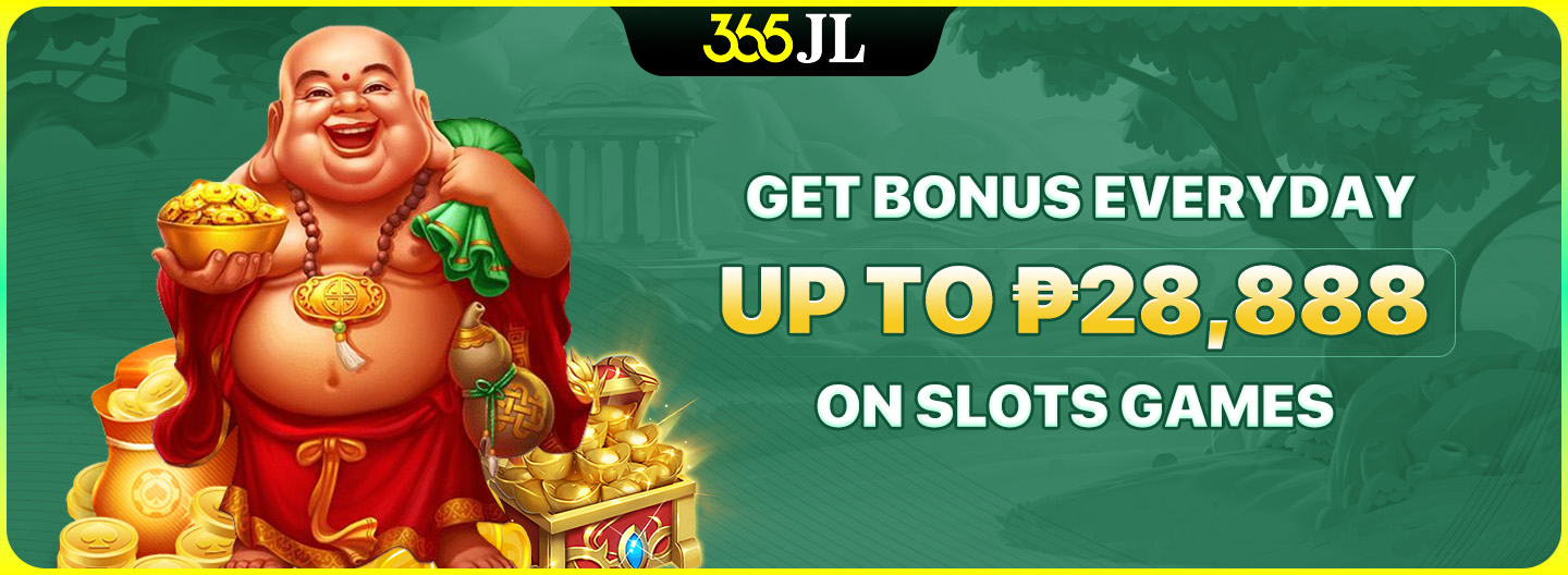 Daily bonus on slots games promotion banner